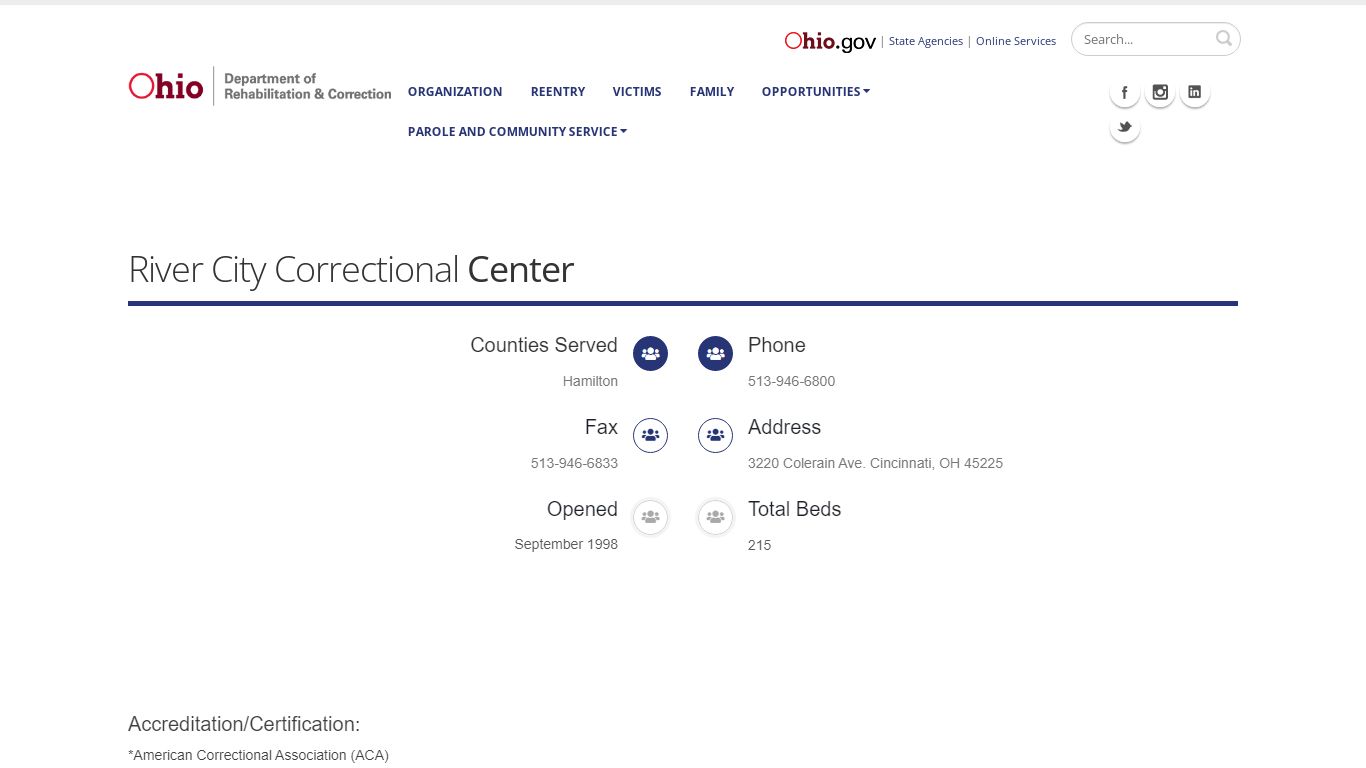 River City Correctional Center